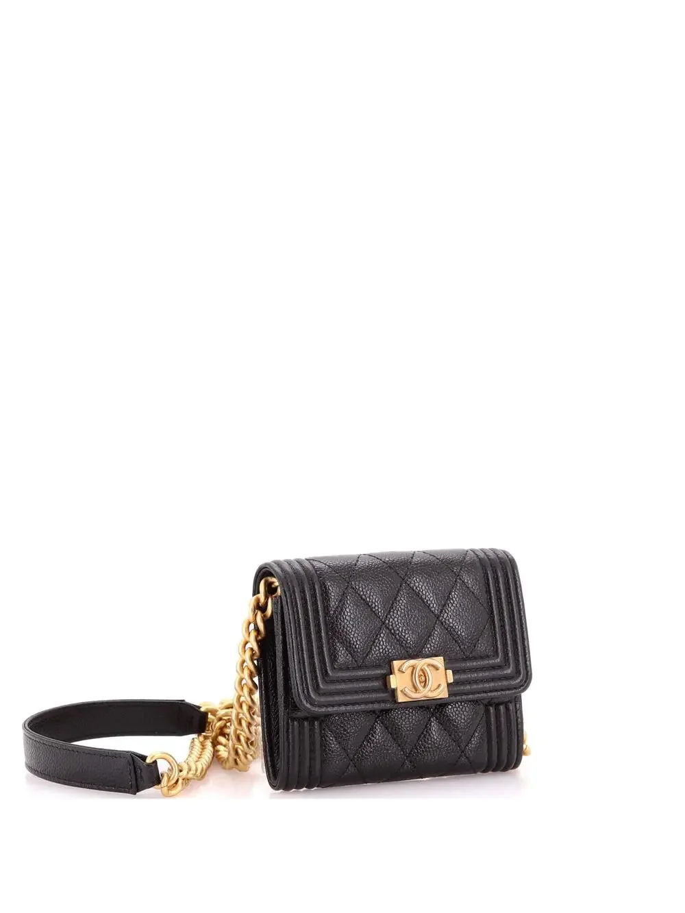 Chanel Boy Flap Card Holder On Chain #288972C19B